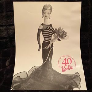 1999 40th Anniversary Barbie Advertising Picture Original!!